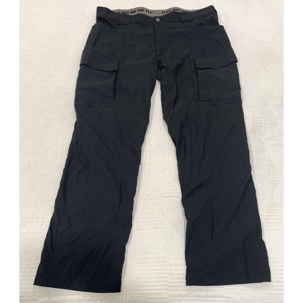 Duluth Trading Flex Dry On The Fly Relaxed Fit Pants 40x34 Cargo Nylon Spandex